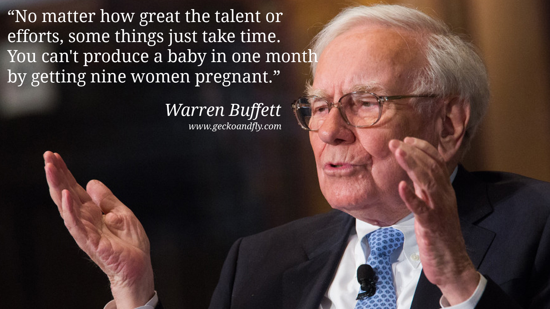 Warren Buffet on long term investment